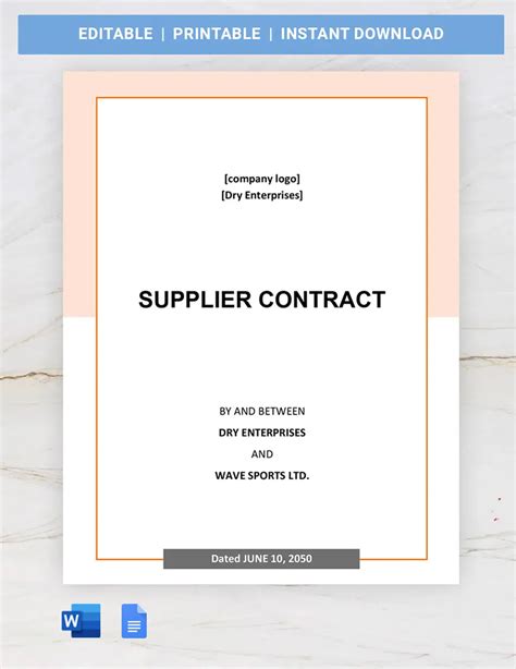 Image result for Procurement Service Contract Template