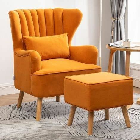Fine Wood Art Armchair Single Sofa Chair for Small Apartments, Living ...