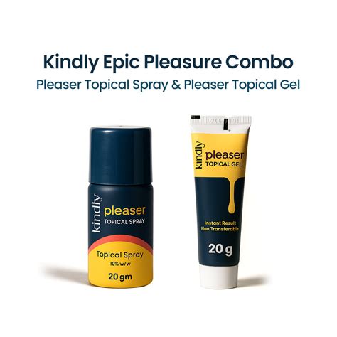 Kindly Epic Pleasure Combo: Pleaser Topical Spray & Pleaser Topical Ge ...