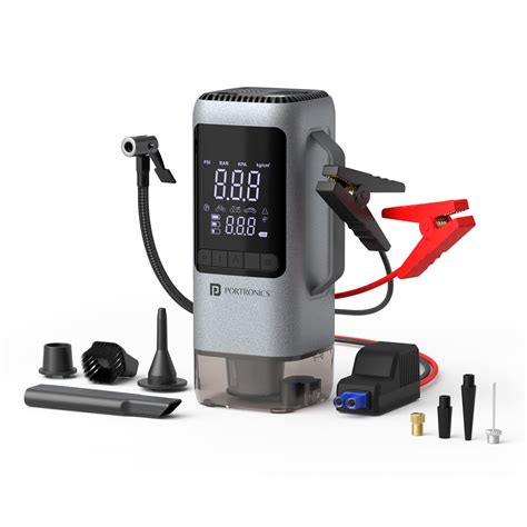 Portronics Vayu Cop 6-in-1 Rechargeable BLDC Car Emergency Kit with 12V ...