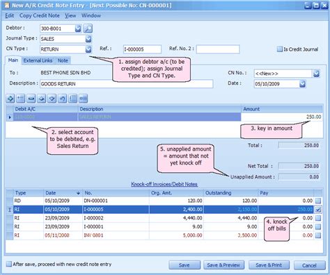 Image result for AutoCount Credit Note