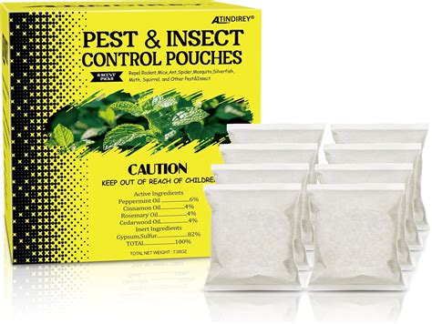 Natural Peppermint Spider lent Indoor Pet Safe & Ant Control Pouches ...
