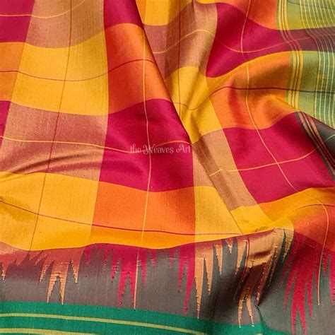 Buy latest Checked Sarees online | Best Kanchipuram Checks Pattu sarees