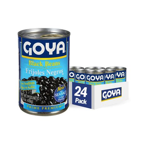 Goya Foods Low Sodium Black Beans 15.5 Ounce (Pack of 24) | Buy Now ...