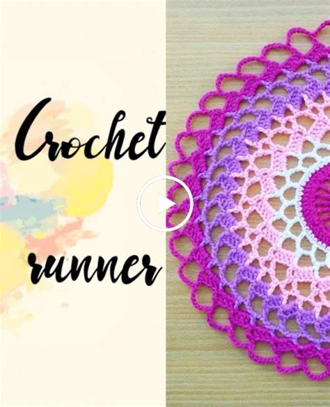 Crochet Round Table Runner Tutorial 的图像结果