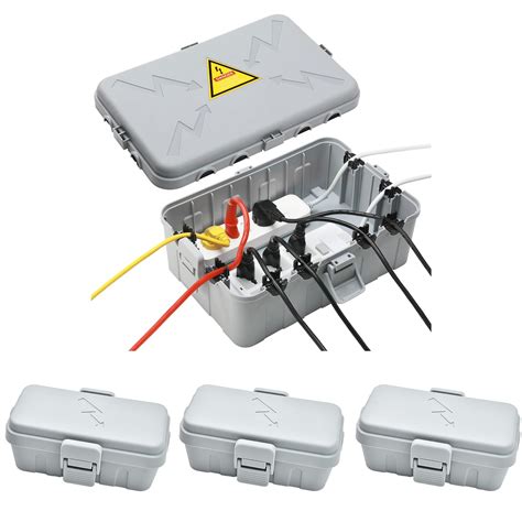Snapklik.com : IP54 Large Outdoor Electrical Box W/ 8 Cable Seal Entry ...