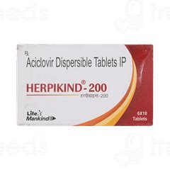 Herpikind 200 Mg Tablet 10 - Uses, Side Effects, Dosage, Price | Truemeds