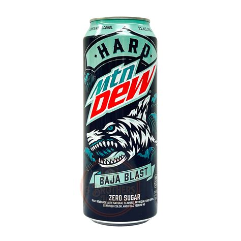 Mtn Dew Hard Soda Alcohol Infused Baja Blast 24oz Tall Can ...
