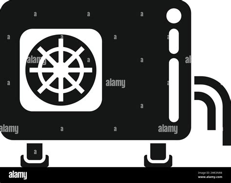 Worker control unit icon simple vector. Repair air conditioner. Filter ...