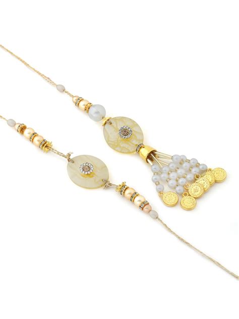 Pearl Design Bhaiya Bhabhi Rakhi