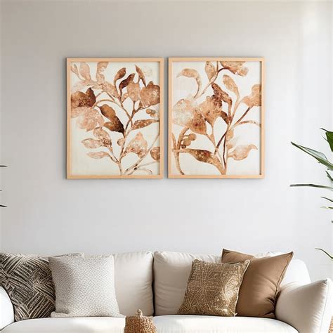 Buy Brezza Twist Set of 2 Canvas Floral Picture Frames from Home Centre ...