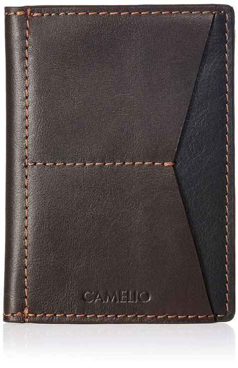 Buy Camelio Brown Leather Passport Wallet (CAM-WL-0030) I 4 Card Slot I ...