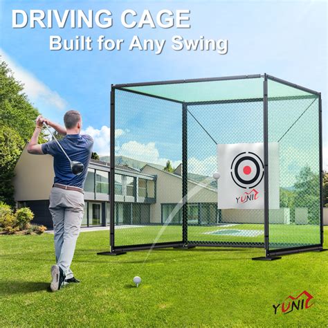 Golf Driving Practice Cage (Green) - Yunic Golf
