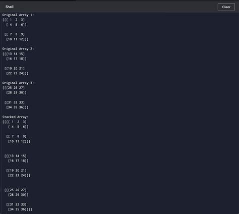 Image result for Numpy D-Stack Visualization