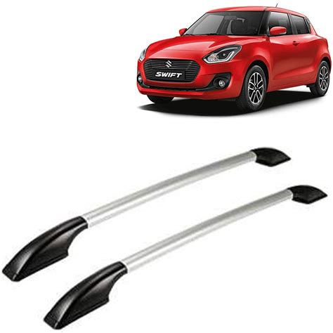Vocado Exclusive Car Stylish Drill Free Roof Rails Black & Silver for ...
