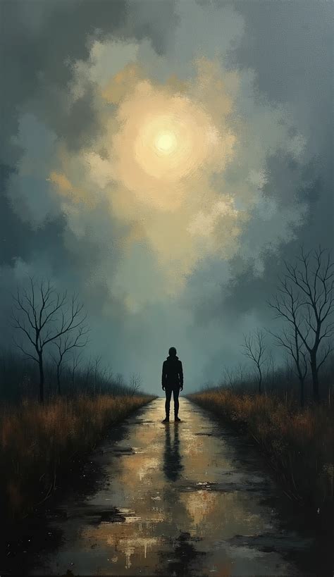 Oil painting with too rough a brushstroke influenced by the Scream ...