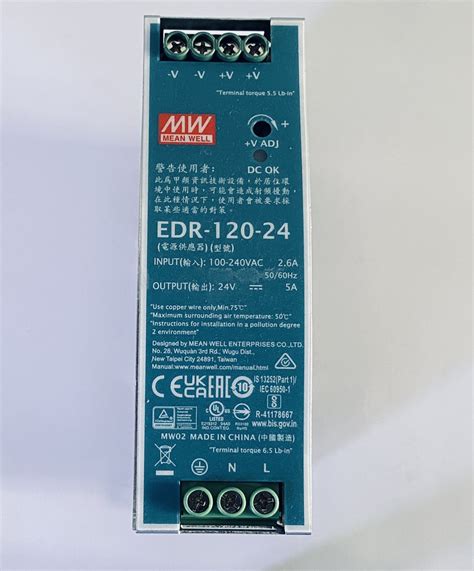 Nguồn Meanwell EDR-120-24 (120W/24V/5A) chính hãng giá tốt
