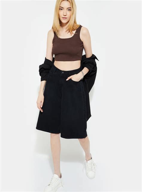 Buy ALAYA F x URB_N Women Ribbed Tank Crop Top Online at just Rs. 299.0 ...