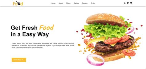 Image result for Food Website CSS Code with Harry