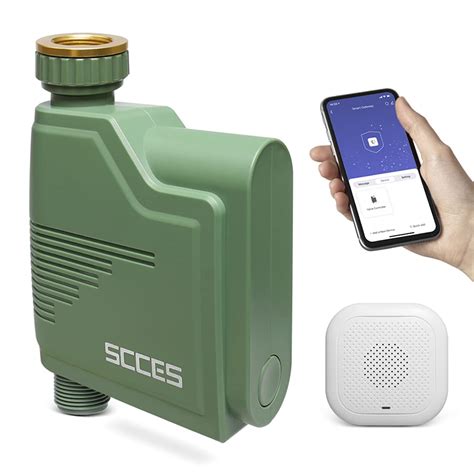 SCCES Sprinkler Timer with WiFi Hub, Smart Hose Faucet Timer with Metal ...
