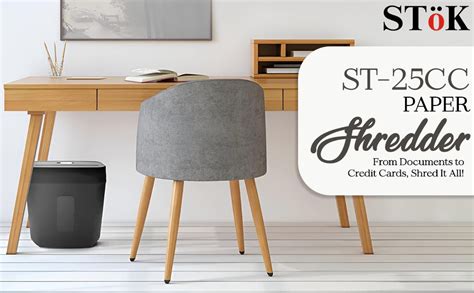 STöK (ST-25CC) 8-Sheet Cross-Cut Paper Shredder for Home & Office, P-4 ...