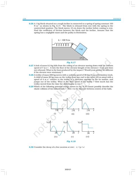 Work Energy And Power - NCERT Book of Class 11 Physics Part I