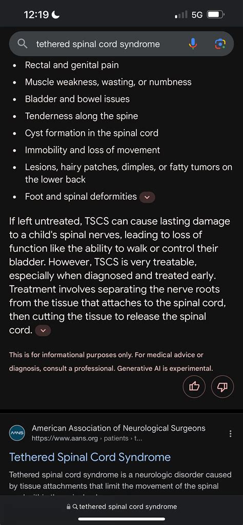 Tethered spinal cord syndrome | BabyCenter