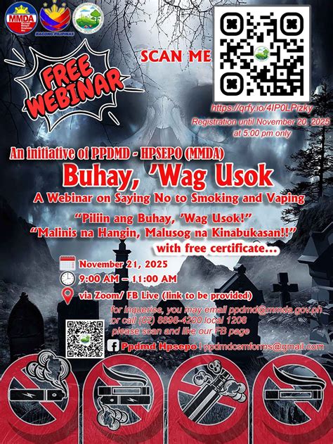 Free Webinar Buhay, Wag Usok, Online event, Pasig, 21 November 2025 ...