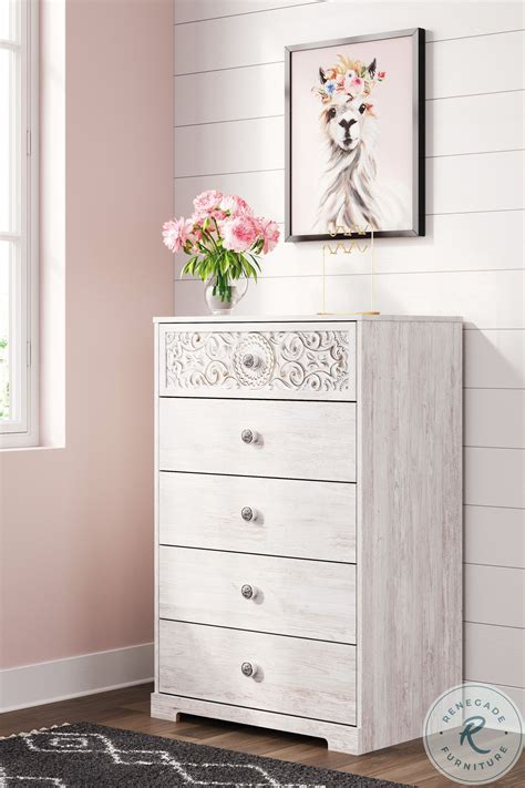 Paxberry Whitewash 5 Drawer Chest From Ashley Furniture | Home Gallery ...