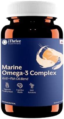 iThrive Marine Omega-3 | SuperbaBoost® Krill + Deep Sea Anchovy | 630mg ...