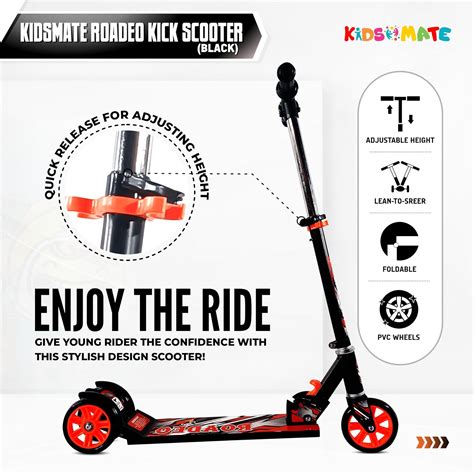 Kidsmate Roadeo Metal Kick Scooter for Kids Leader Bicycles