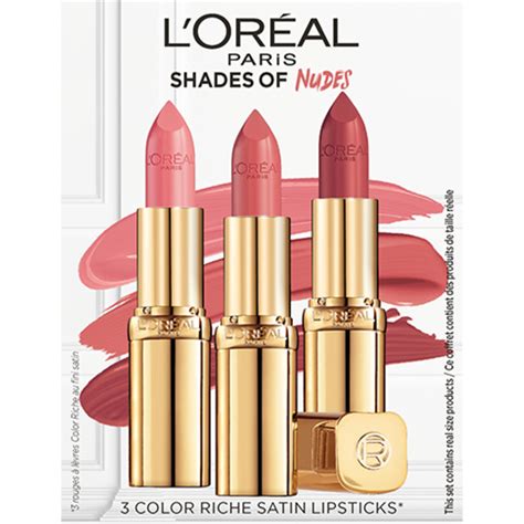 L'Oréal Paris Lipsticks Trio Cream Nudes| London Stansted Airport