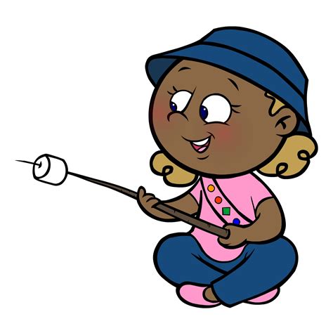 Camp Fire Smores Clip Art