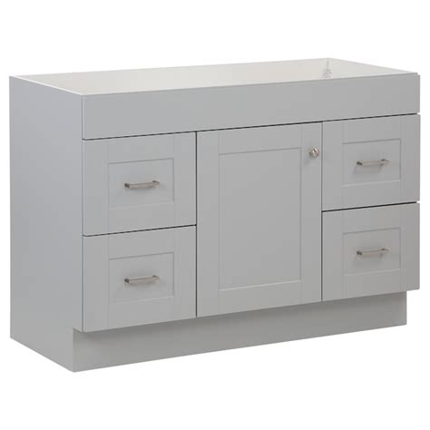 Project Source 48-in Gray Bathroom Vanity Base Cabinet without Top R37 ...