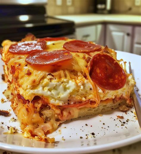 Pepperoni Pizza Breakfast Casserole: 5 Cozy Layers of Yum - Simple Recipes