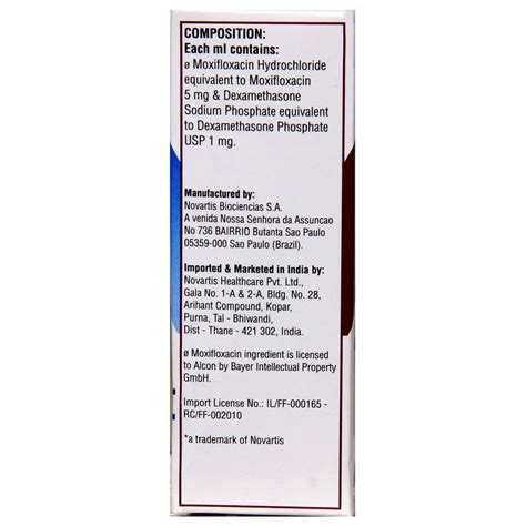 Vigadexa Ophthalmic Solution 5 ml Price, Uses, Side Effects ...