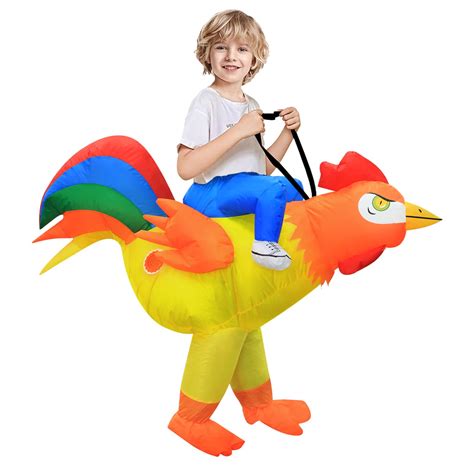 Snapklik.com : Inflatable Chicken Costume Kids Halloween Blow Up ...
