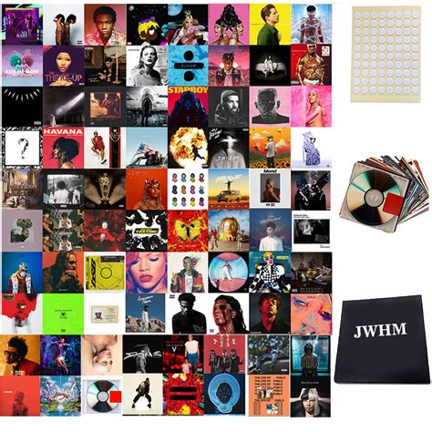Album Covers Art Posters 35 Pcs Print Unique Square Printed ...