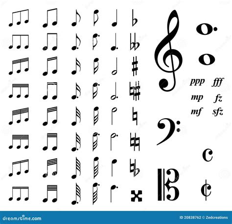 Music Notes Illustration 20838762 - Megapixl