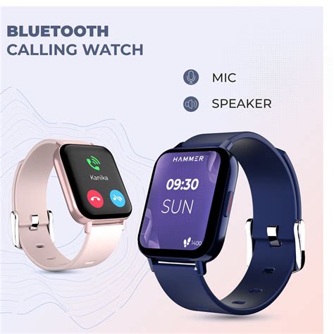 Hammer Pulse 3.0 Blue and Pink Bluetooth Calling Smartwatch (Combo)