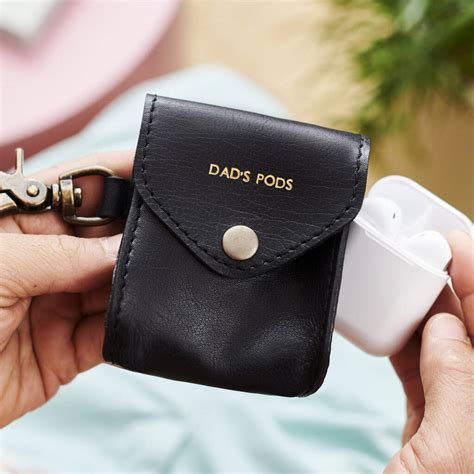 Personalised Leather Air Pod Case By Vida Vida