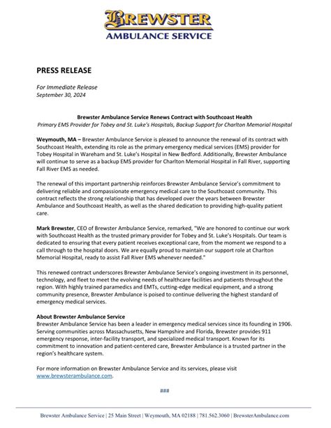 #brewsterambulance #southcoasthealth #strongertogether #ems #community ...