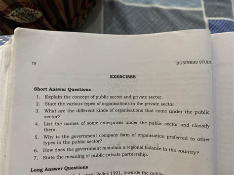 Explain the concept of public sector and private sector. State the variou..