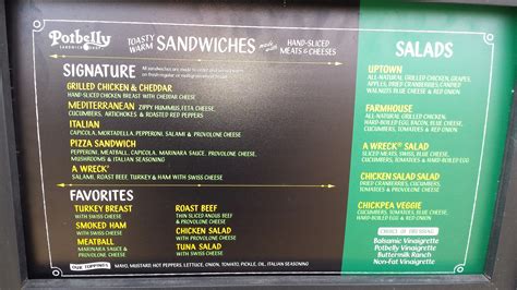Printable Potbelly Menu, Potbelly entire menus with prices, updated 2023.