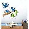 Decals Design 'Birds Feeding' Wall Sticker (PVC Vinyl, 70 cm x 50 cm ...