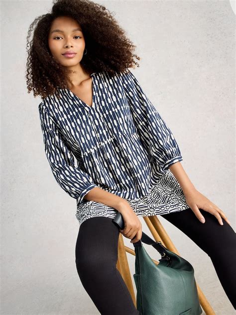 Buy White Stuff Navy/White Marta Indigo Tunic from Next India
