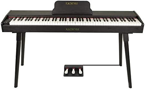 Yamaha P125B 88-Key Weighted Action Digital Piano, Black (with L125B ...