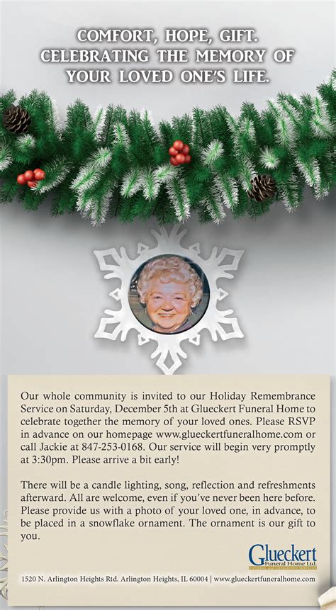 Glueckert Funeral Home Announces Upcoming Holiday Remembrance Service ...