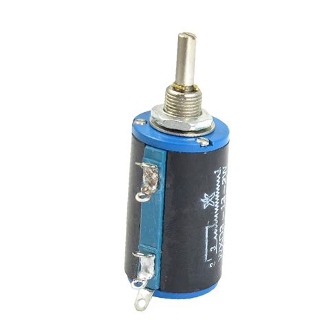 Buy X-DREE WXD3-13 1K ohm 2W Watts 4mm Round Shaft Rotary Wire Wound ...
