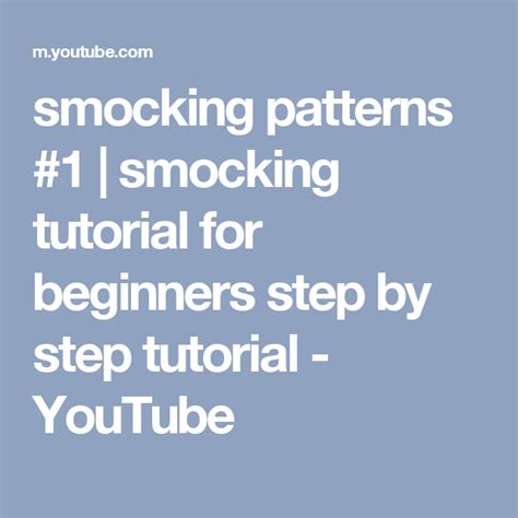 Smocking Tutorial for Illws 的图像结果